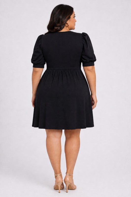 Robe noire Curvy chic