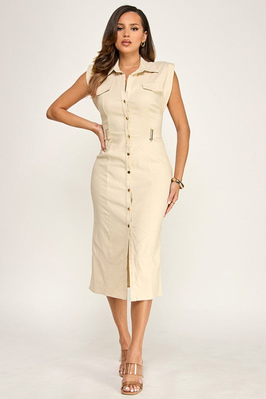 Robe Élégance Beige
