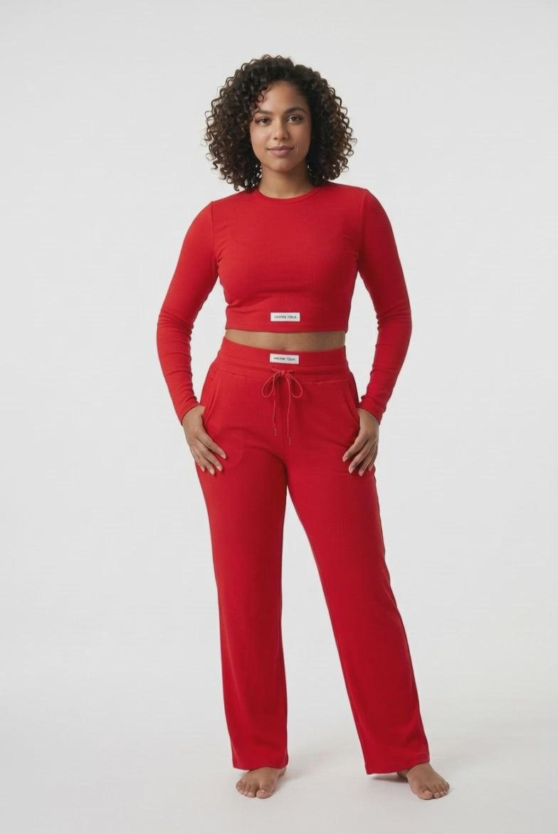 Ensemble Lounge Premium Rouge – Élégance & Confort