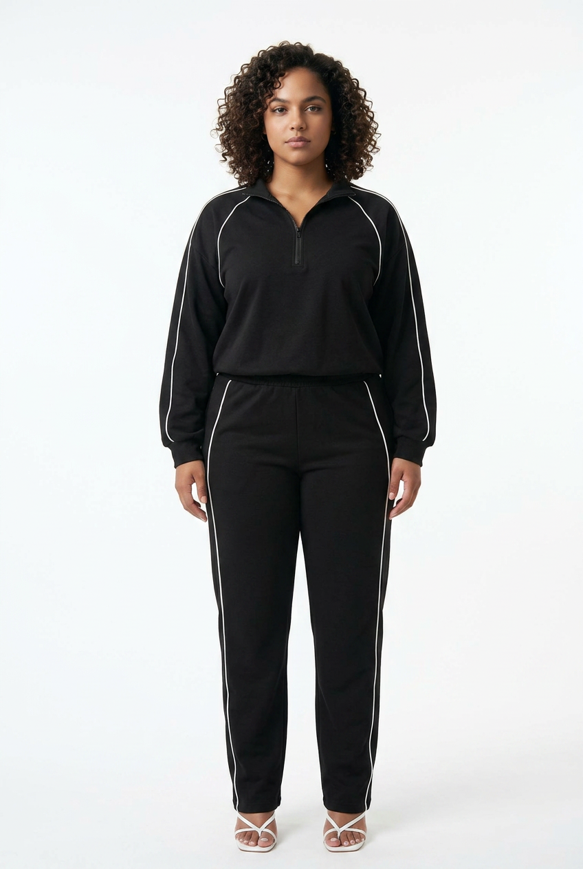 Ensemble Lounge Chic Confort Noir